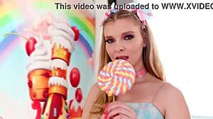 Harlow West Sucks Big Dick POV And Swallows Cum Load