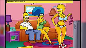 Big Butt Milf in Hot Simpsons Simptoons Gym Action