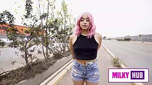 Incredible Sex With Small Latina Sasha, She Loves It Hard Against The Wall!