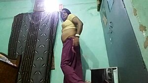 i watch indian shemale kanchan sahoo slowly remove her saree.