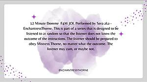 Femdom joi denial instructions
