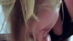 my ex-girlfriend in a homemade video with friends and a blonde amateur