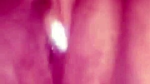 hot wife going wild with dildo and fingering herself raw!
