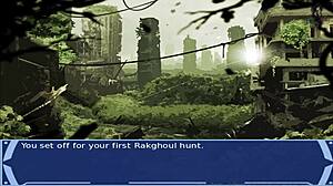 Anime slave blows master in cosplay