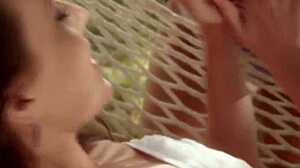 Tan Girlfriends Kiss, Lick Pussy, and Use Dildo Outdoors