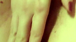 Arianna enjoys intense toy play with a dildo, reaching orgasm in close-up homemade scenes.