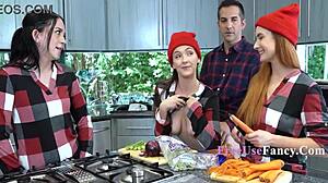 Holiday family freeuse with Serena Hill and Violet Spice