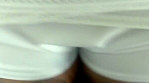 enjoying a twerking bubble butt in pov