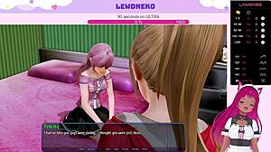 Vtuber LewdNeko Gets Naughty in Harem Hotel Part 25 Play