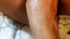 Close-up vagina piercing at holiday party gets full hand insertion and fucking