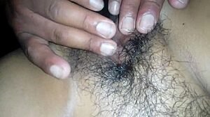 My Wife Arches, Offering Her Hairy Pussy