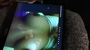 Amazing Breasts Get Bold Cumshot Tribute