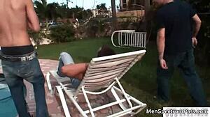 Intense Gay Threesome With Sucking And Anal Fucking.