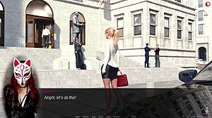 News Reporter In Stockings