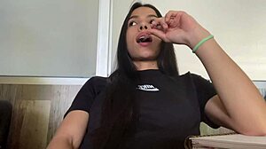 Watch this emo teen squirt supreme?