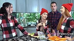 Holiday family freeuse with Serena Hill and Violet Spice