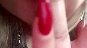 i watch this blonde girl with big tits and ass masturbating her pussy until she moans