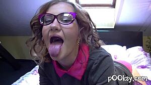 Gabriella's Naughty Pantyhose Adventures: Blowjob, Cumshot, and Bent Over Fun