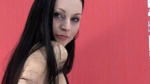 Sexy European Brunette Gives Blowjob And Handjob Before Fucking