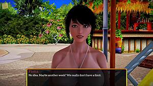 my new family 397 cartoon game with brunette character