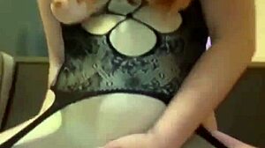 a sexy cam girl rides dildo in anal assfucking