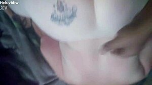 Fat BBW bent over in doggystyle with big black cock