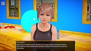 my new family 397 cartoon game with brunette character