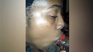 Slim Slut Licks Dick With Candy