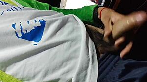 Young 18+ Man's Big Cock Cums in Spurts During Homemade Latina Twink Session