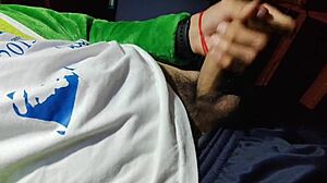 Young 18+ Man's Big Cock Cums in Spurts During Homemade Latina Twink Session