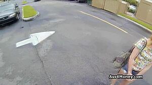 i saw a perky blonde amateur getting paid for a public blowjob.