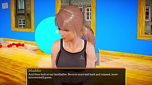 my new family 397 cartoon game with brunette character