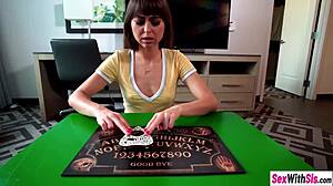 Stepsiblings fuck hardcore with big ass and pussy in pov while playing ouija board