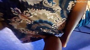 Ebony Teen Shifts Panties for Hard Fucking!