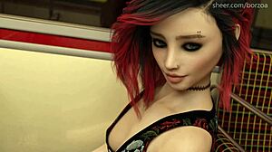 Rebel Teen Flashes Ass And Titties To Stranger On Public Bus