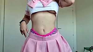 What outfits does the blonde big ass prostitute wear? She's so hot with that latina ass.