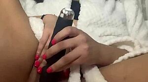 ariel love playing with creamy pussy in bathroom