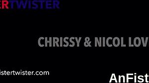 spicy lesbo peaches are fist fucking spread vaginas and butt holes