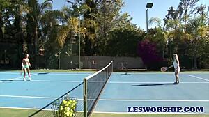 Can Milf Sarah Vandella Resist Lesbian Teen 18+ Seduction In Hot Tub?