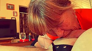 Feeling The Intense Pleasure Of Granny Velma Dinkley's Closeup Blowjob In POV