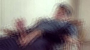 yuri gaucho shows off his big gay dick in the mirror.