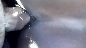 Ebony cheating wife enjoys anal sex and cum on ass with black lover