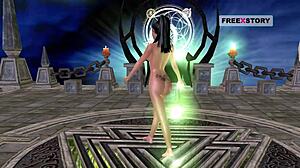 cute indian girl feels pleasure in 3d cartoon masturbation