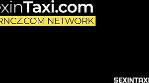 Hot MILF Gets Wild Blowjob and Handjob in Taxi!