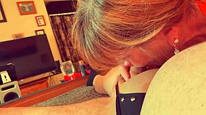 Feeling The Intense Pleasure Of Granny Velma Dinkley's Closeup Blowjob In POV