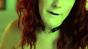 Goth babe rides cock, gets cum on tits