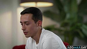 Stepdad Dominic Pacifico Dominates Stepson Nicholas Adams in Intense Bareback Gay Sex