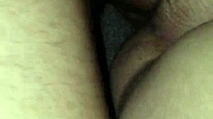 Amateur girlfriend gets hairy creampie from big black cock friend