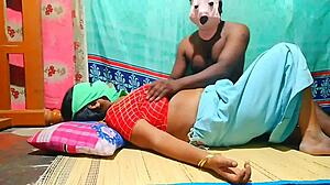 Indian Husband and Wife Get Naughty with Masks in Bathroom Public Sex