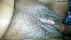 Wife receives a creampie in her creamy pussy during intense hardcore action with bareback sex